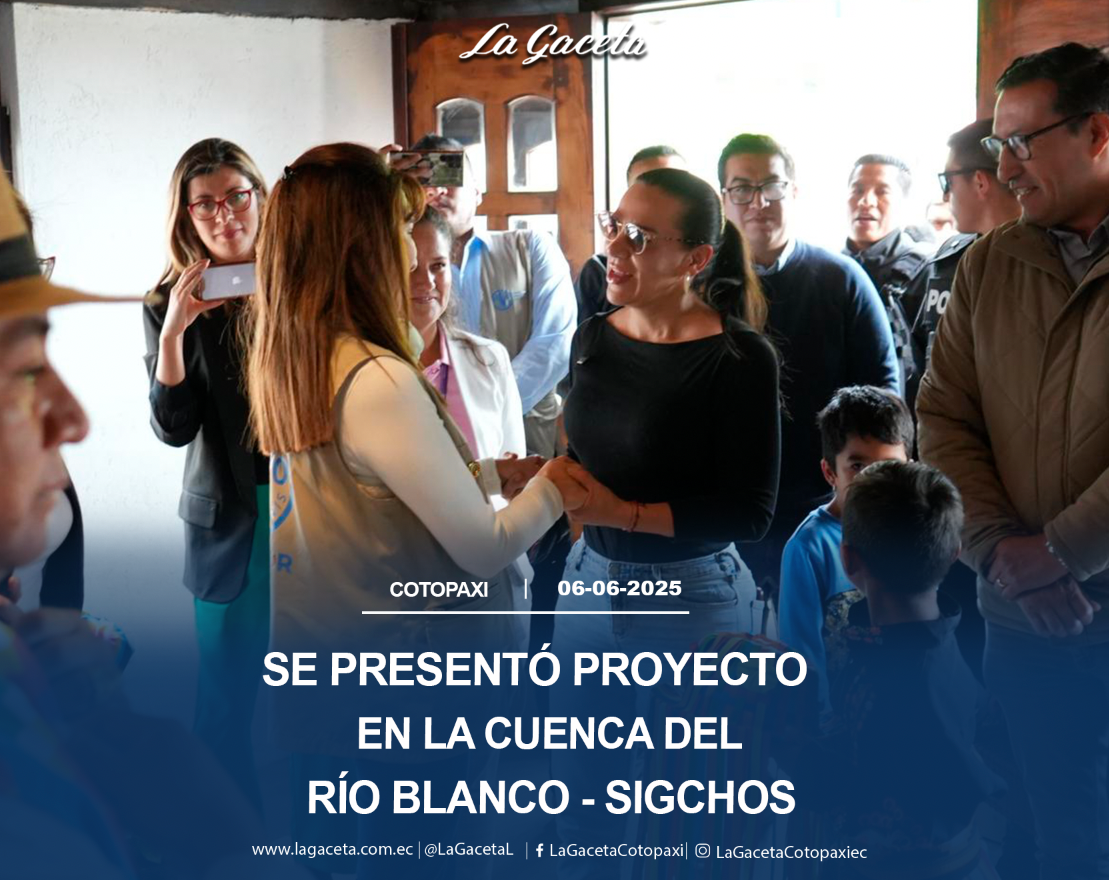 Se presentó proyecto ambiental en la cuenca alta del Río Blanco – Sigchos 