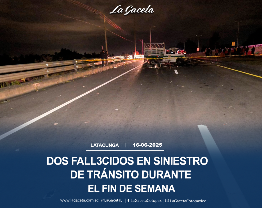 Dos fallecidos en siniestros de tránsito durante el fin de semana
