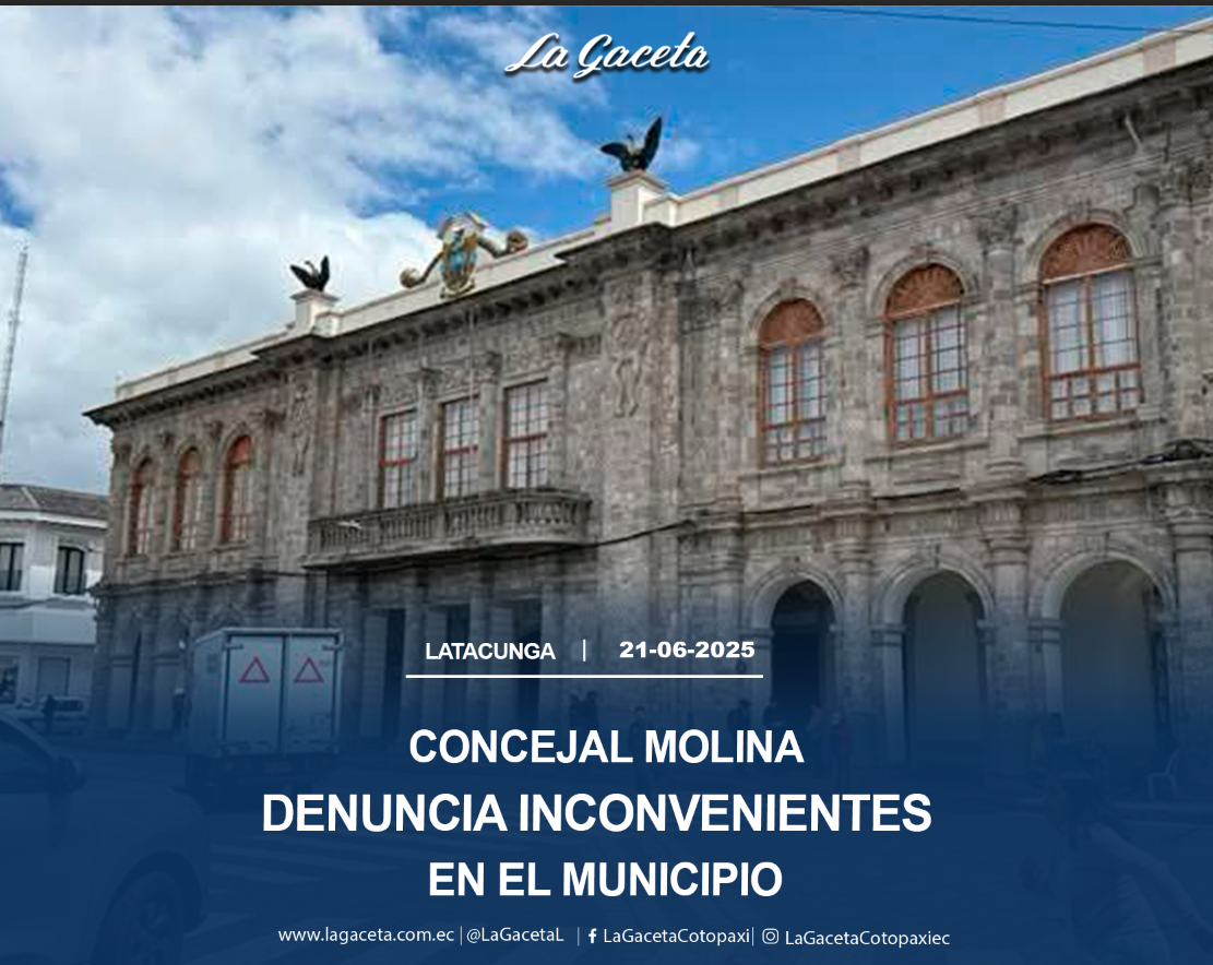 Concejal Molina denuncia varios inconvenientes en el municipio 