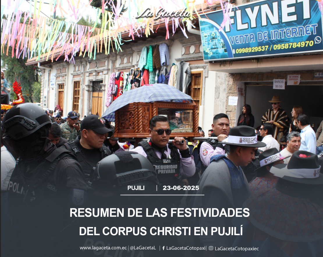 Resumen de las festividades del Corpus Christi en Pujilí