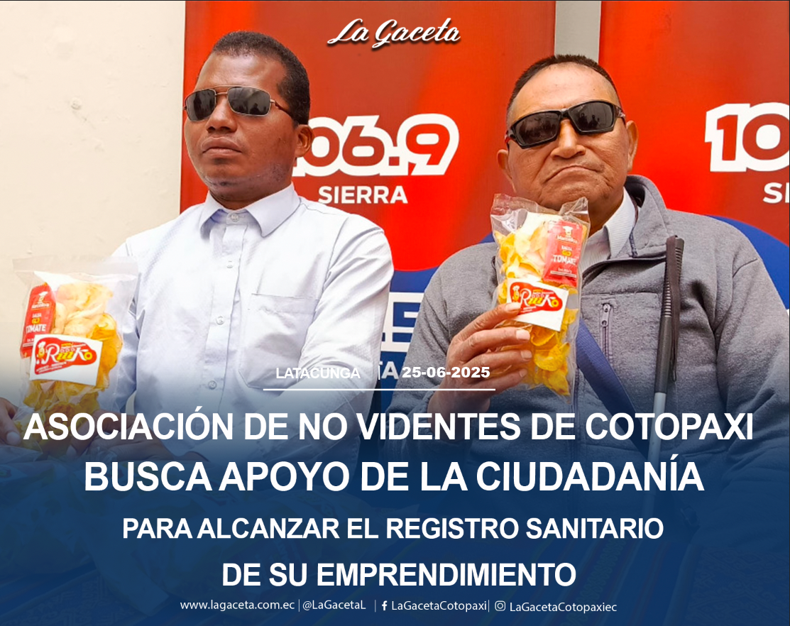 Asociación de no videntes de Cotopaxi