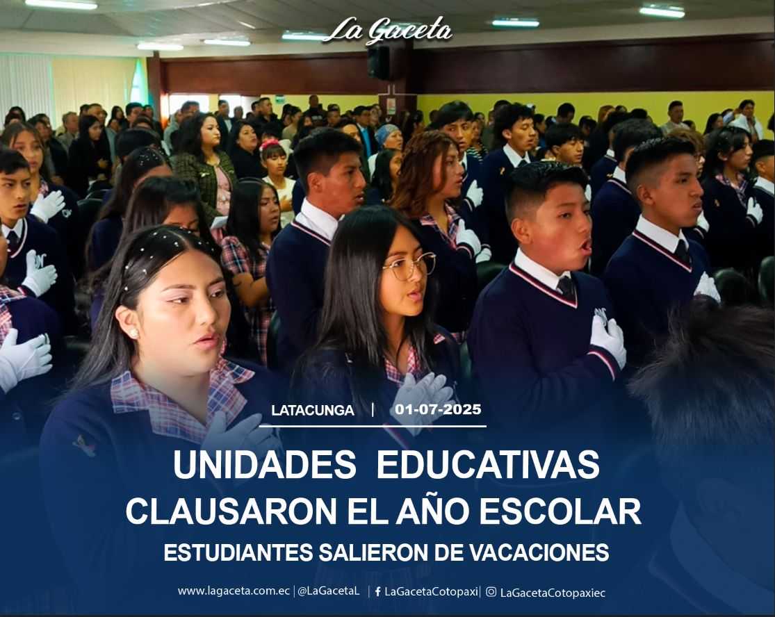 Unidades educativas clausuraron el año escolar, estudiantes salieron de vacaciones