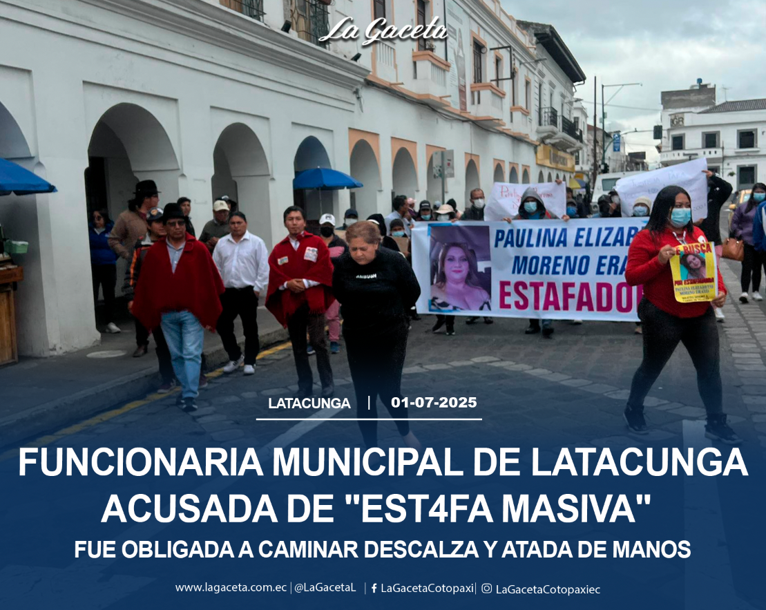 Funcionaria municipal de Latacunga