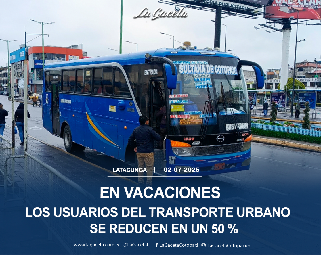 En vacaciones los usuarios del transporte urbano se reducen en un 50%