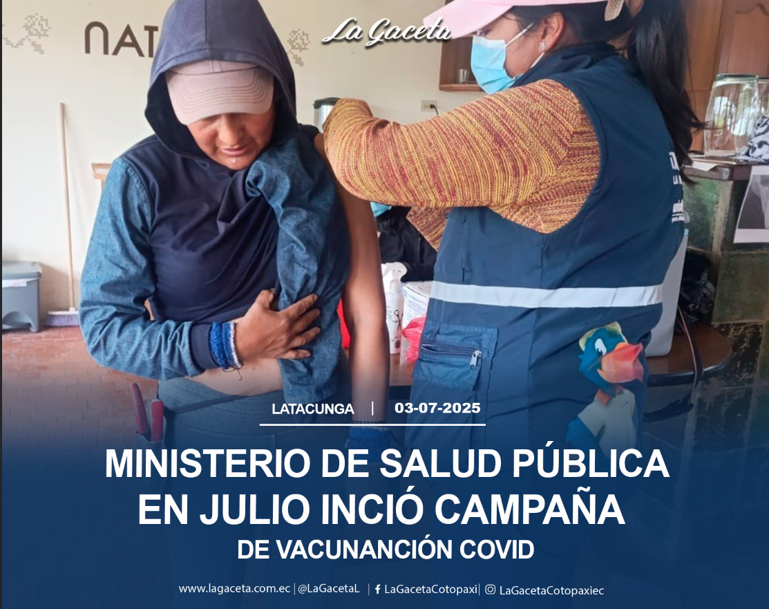 En julio inició campaña de vacunación covid