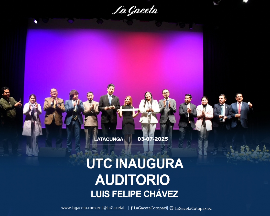 UTC inaugura auditorio Luis Felipe Chávez