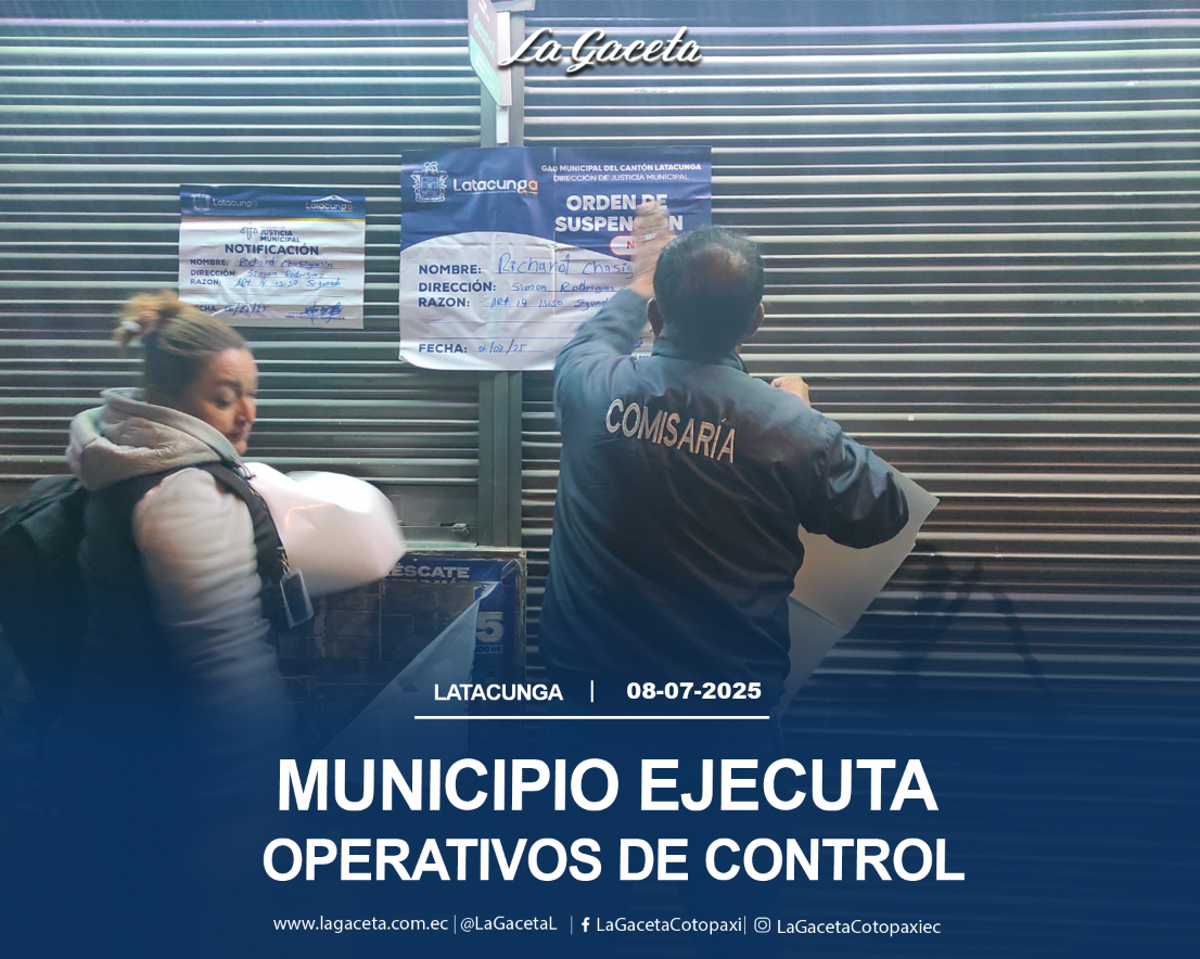 Municipio ejecuta operativos de control clausurando establecimientos que incumplan normativas