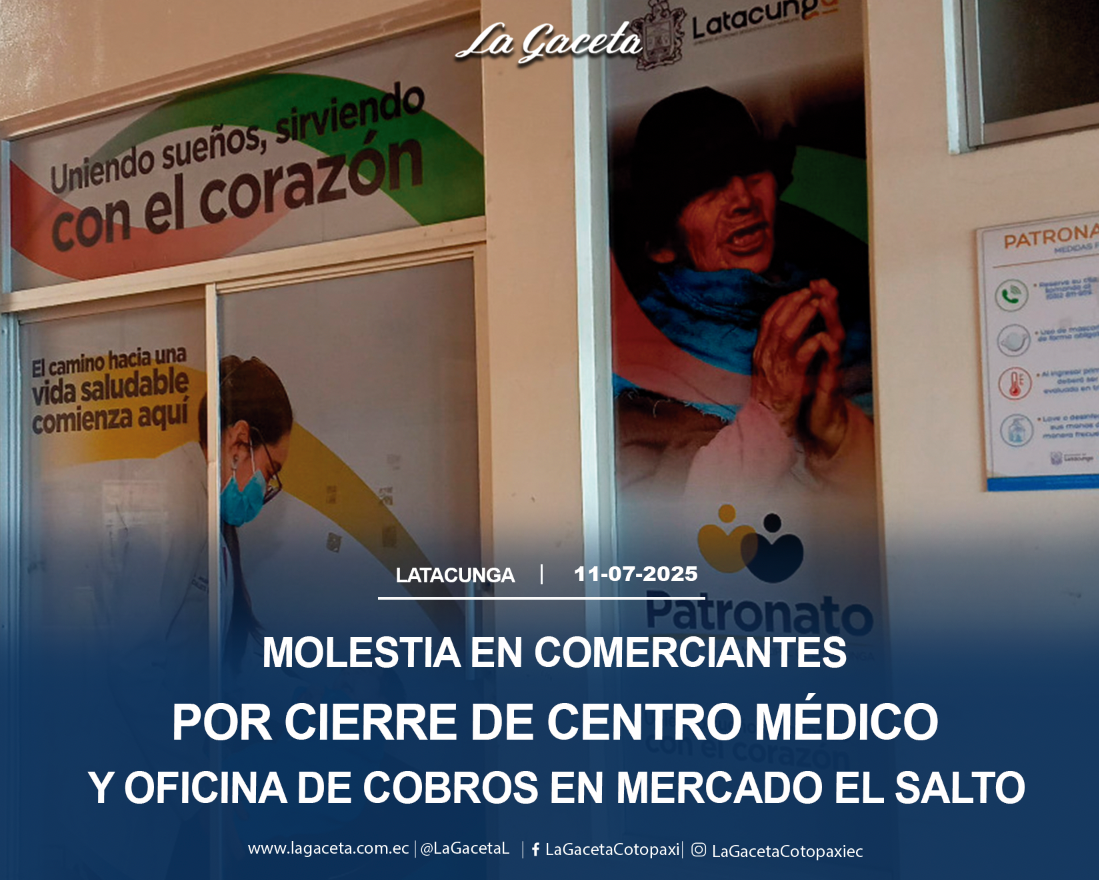 Molestia en comerciantes por cierre del centro médico y oficina de cobros en mercado El Salto