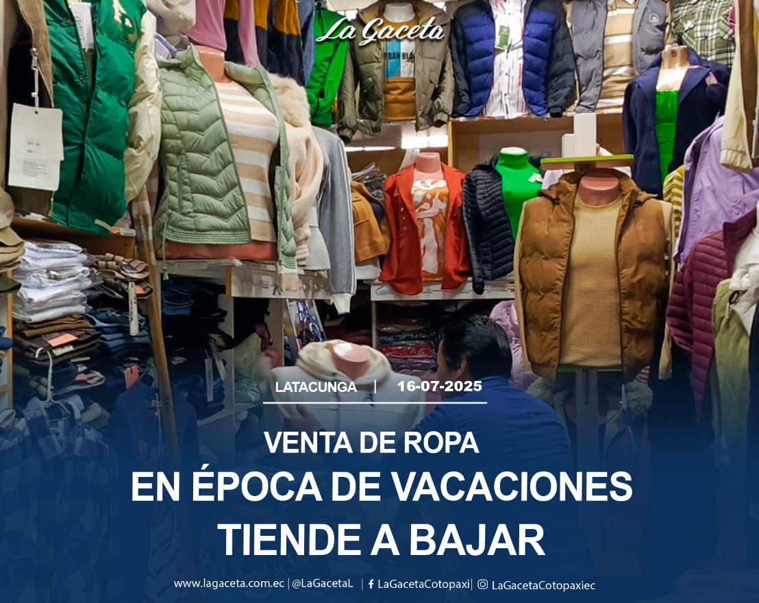 Ventas de ropa durante época de vacaciones tiende a bajar