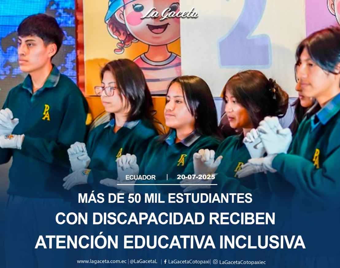 Más de 50 mil estudiantes con discapacidad reciben atención educativa inclusiva