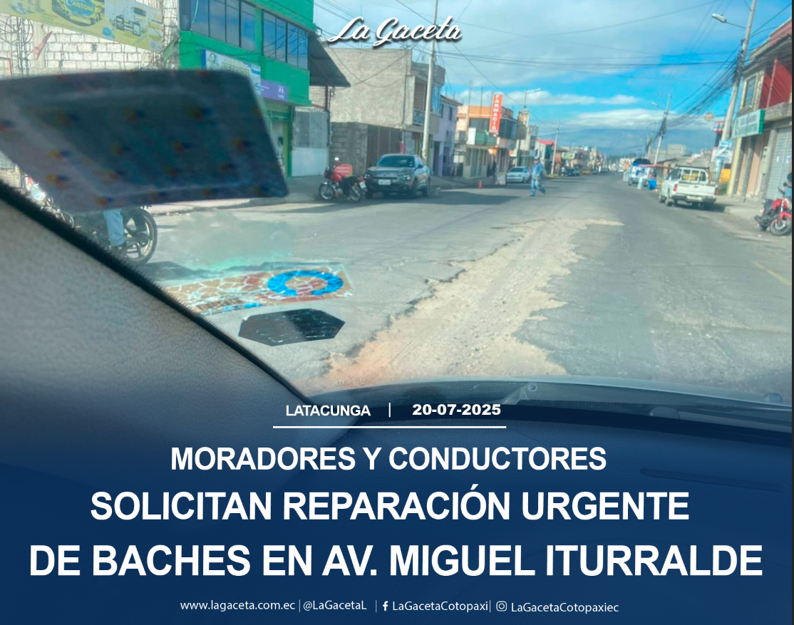 Moradores y conductores solicitan reparación urgente de baches en Av Miguel Iturralde