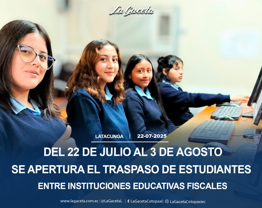 Se apertura el traspaso de estudiantes entre instituciones educativas fiscales