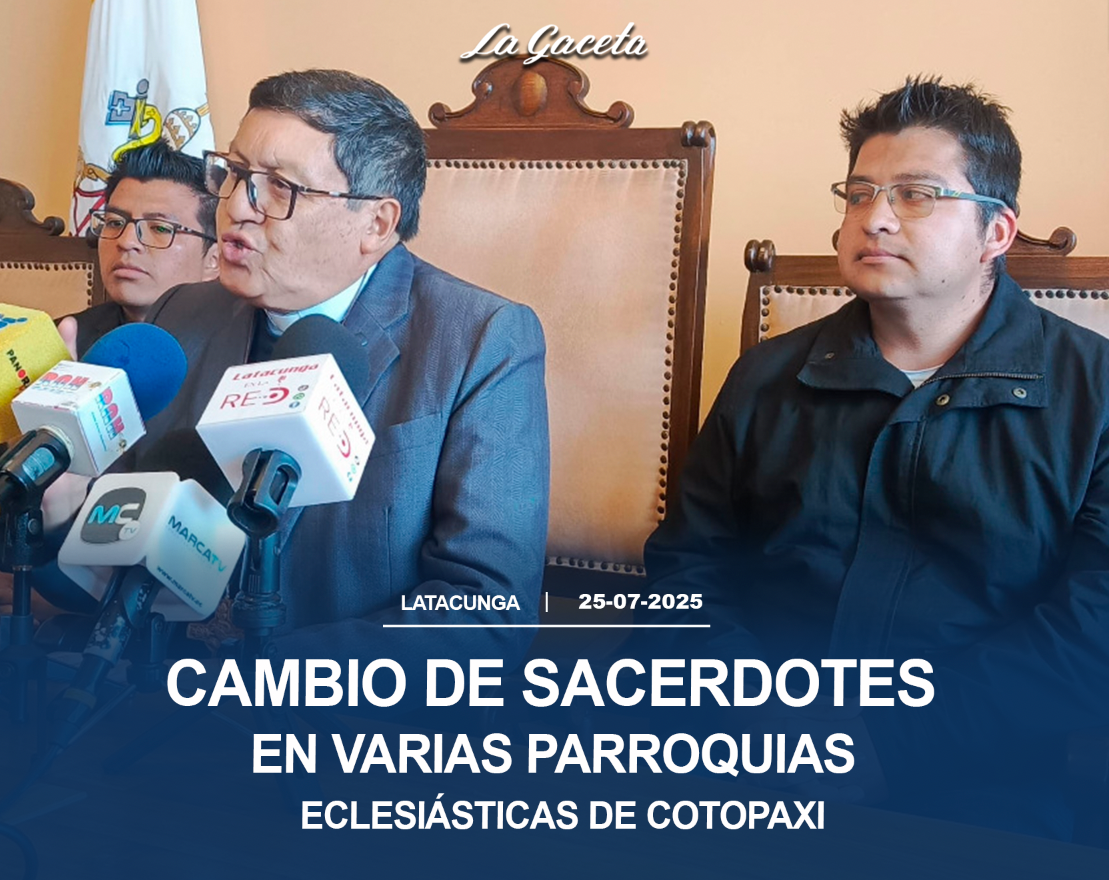 Cambio de sacerdotes en varias parroquias eclesiásticas de la provincia