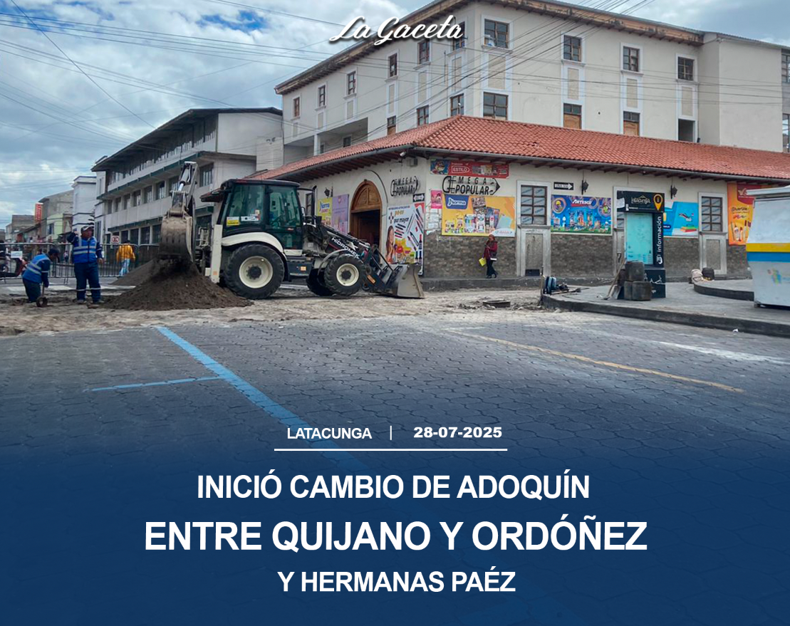 Inició cambio de adoquín entre la Quijano y Ordóñez y Hermanas Páez