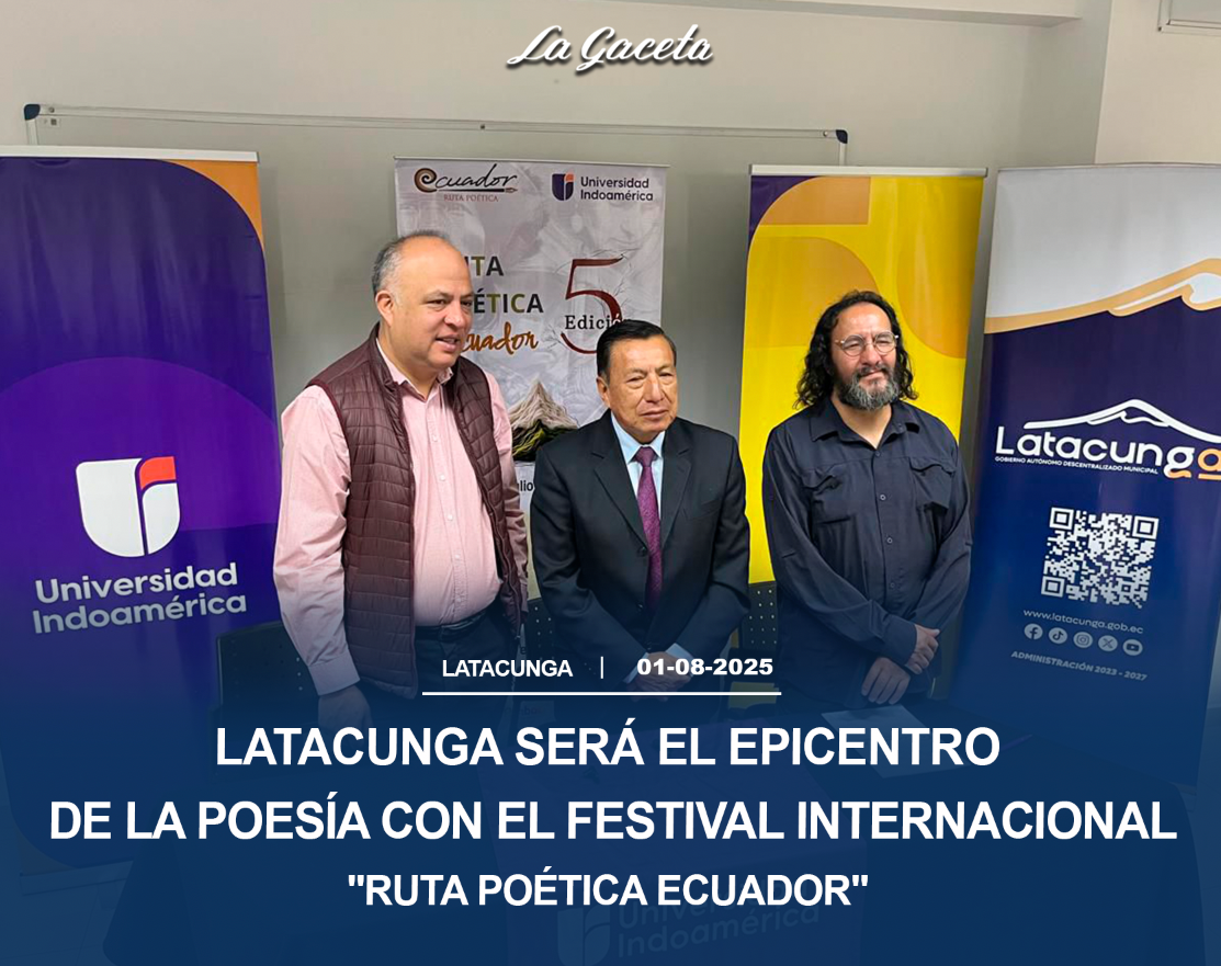 Latacunga será el epicentro de la poesía con el Festival Internacional “Ruta Poética Ecuador”