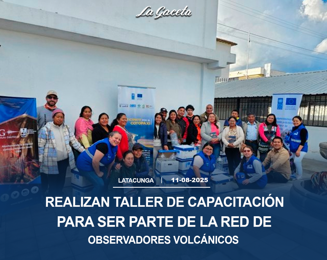 Realizan taller de capacitación para ser parte de la Red de Observadores Volcánicos