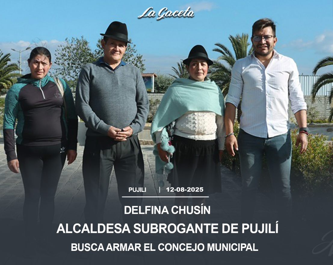 Delfina Chusín, alcaldesa subrogante de Pujilí, busca armar el concejo municipal