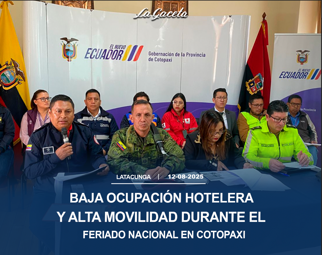 Baja ocupación hotelera y alta movilidad durante el feriado nacional en Cotopaxi