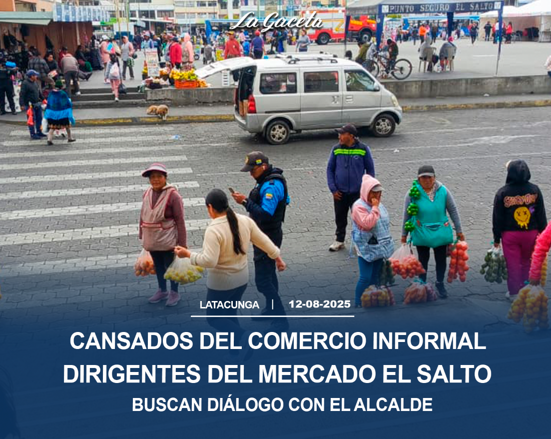 Cansados del comercio informal 
