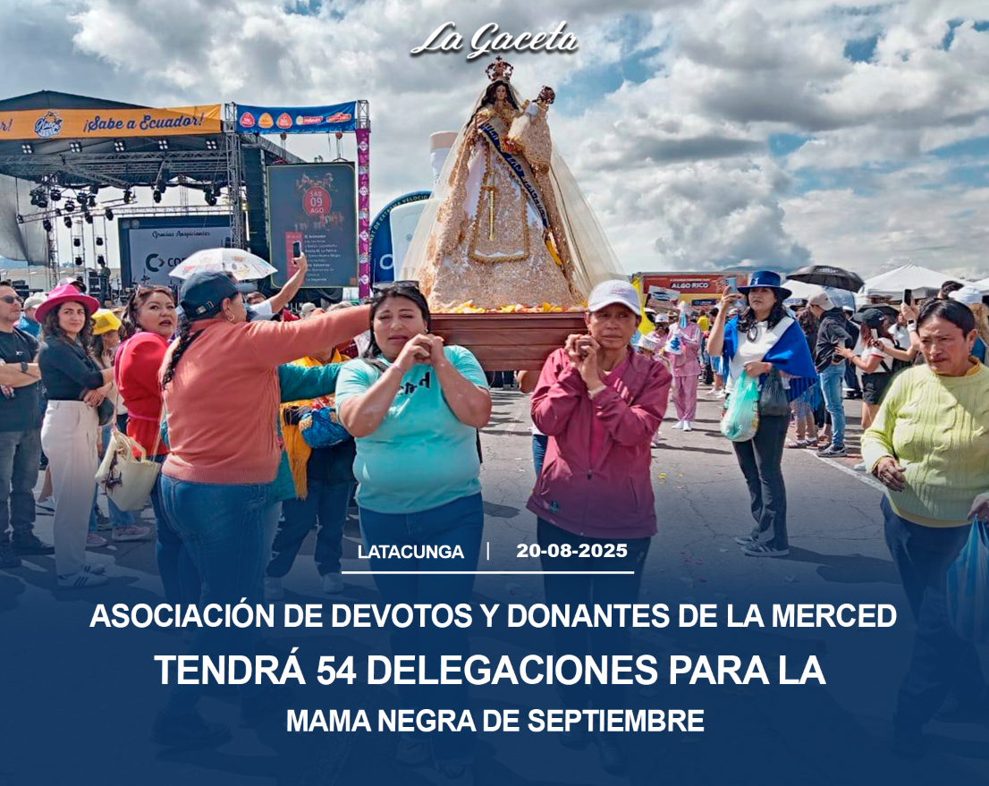Asociación de Devotos y Donantes de La Merced tendrán 54 delegaciones para la Mama Negra de septiembre