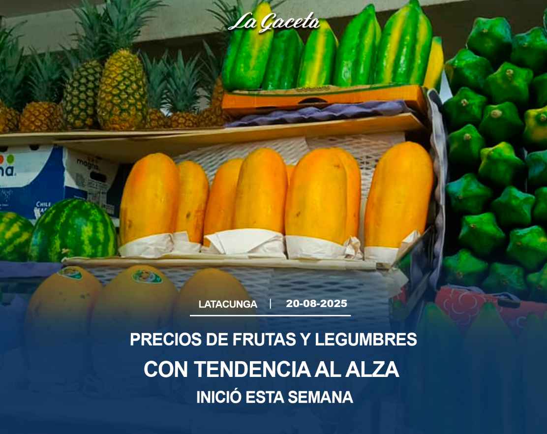 Precios de frutas y legumbres con tendencia al alza inició esta semana