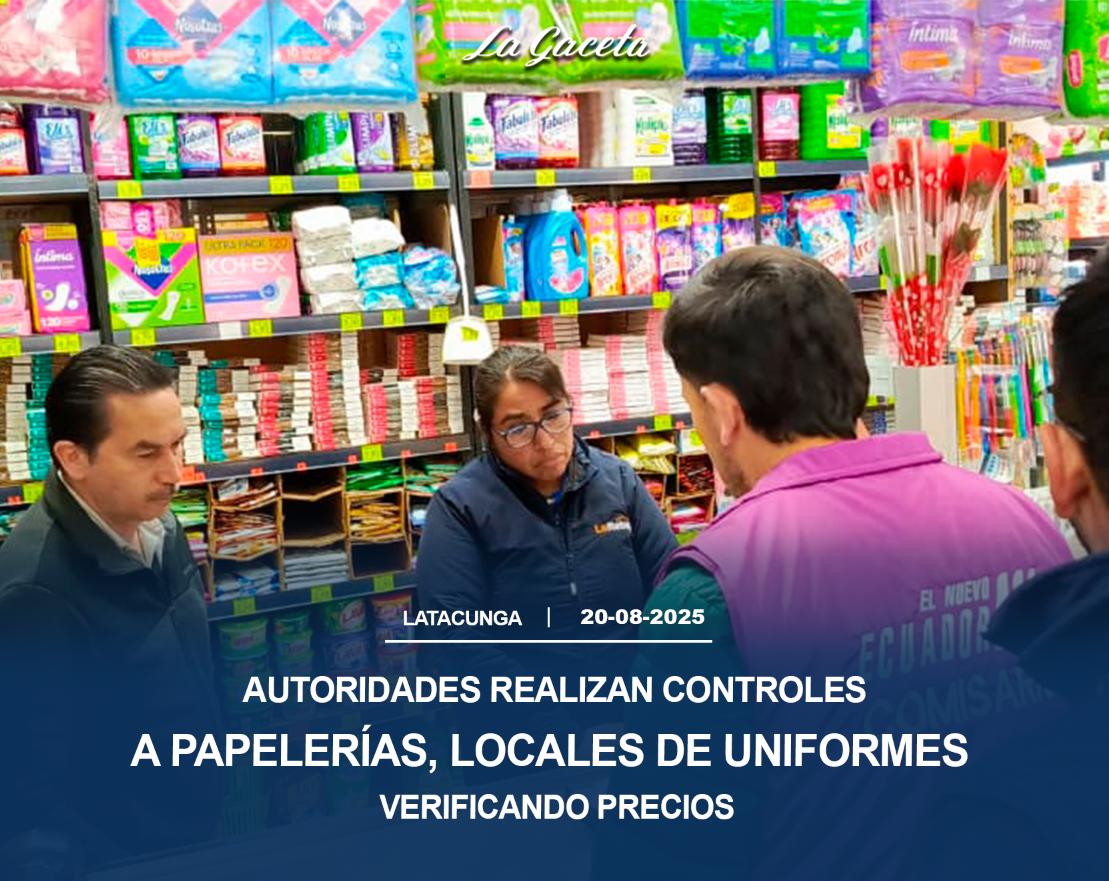 Autoridades realizan controles a papelerías y locales de uniformes verificando precios