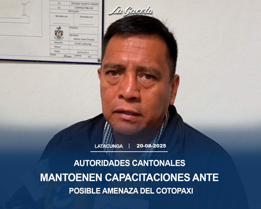 Autoridades cantonales mantienen capacitaciones ante posible amenaza del volcán Cotopaxi