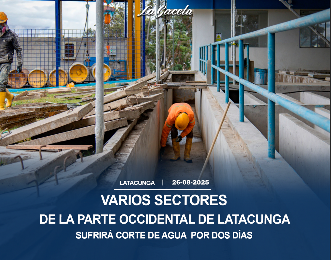Varios sectores de la parte Occidental de Latacunga 