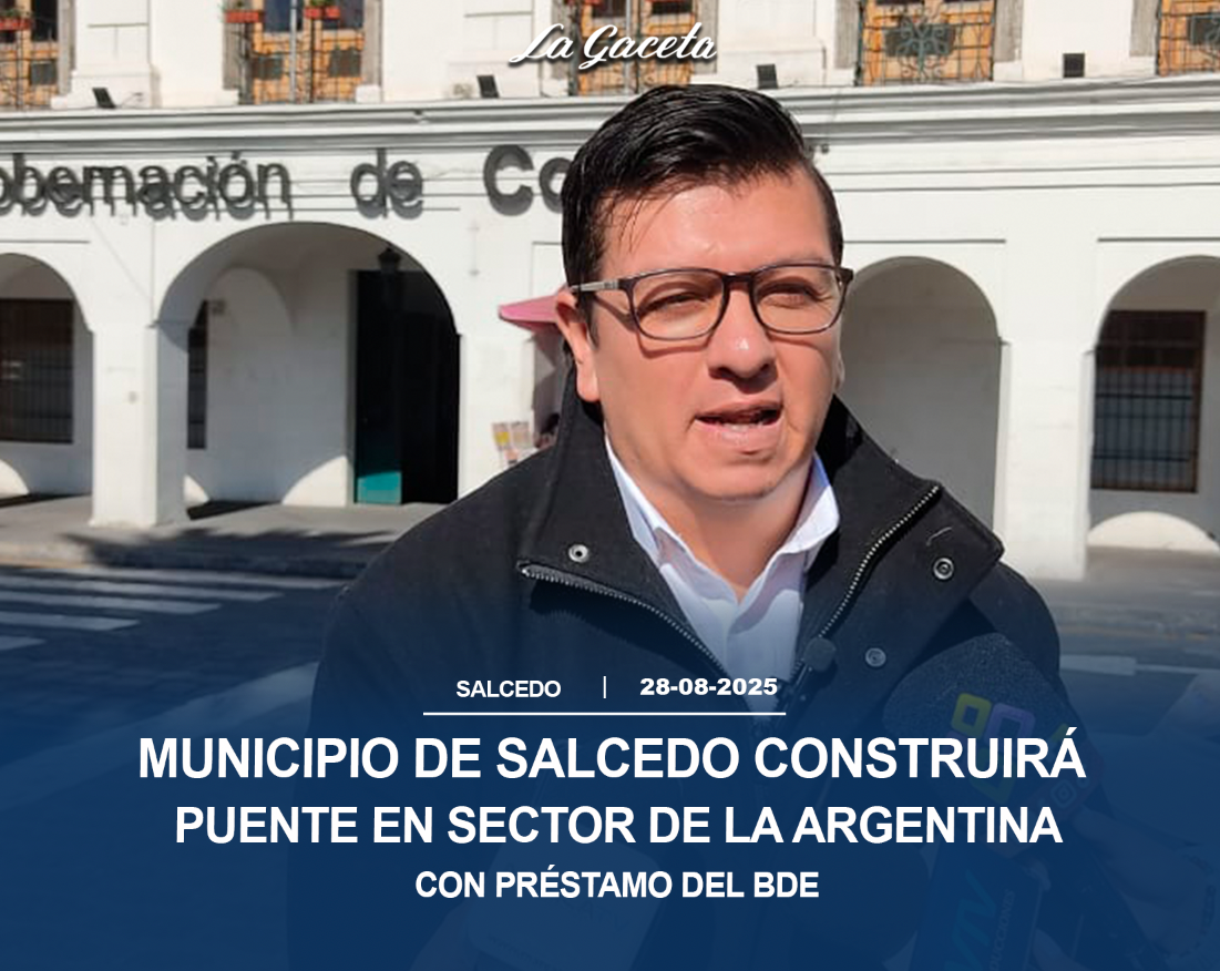 Salcedo con un préstamo del BDE construirá el puente en el sector de La Argentina por más de un millón de dólares