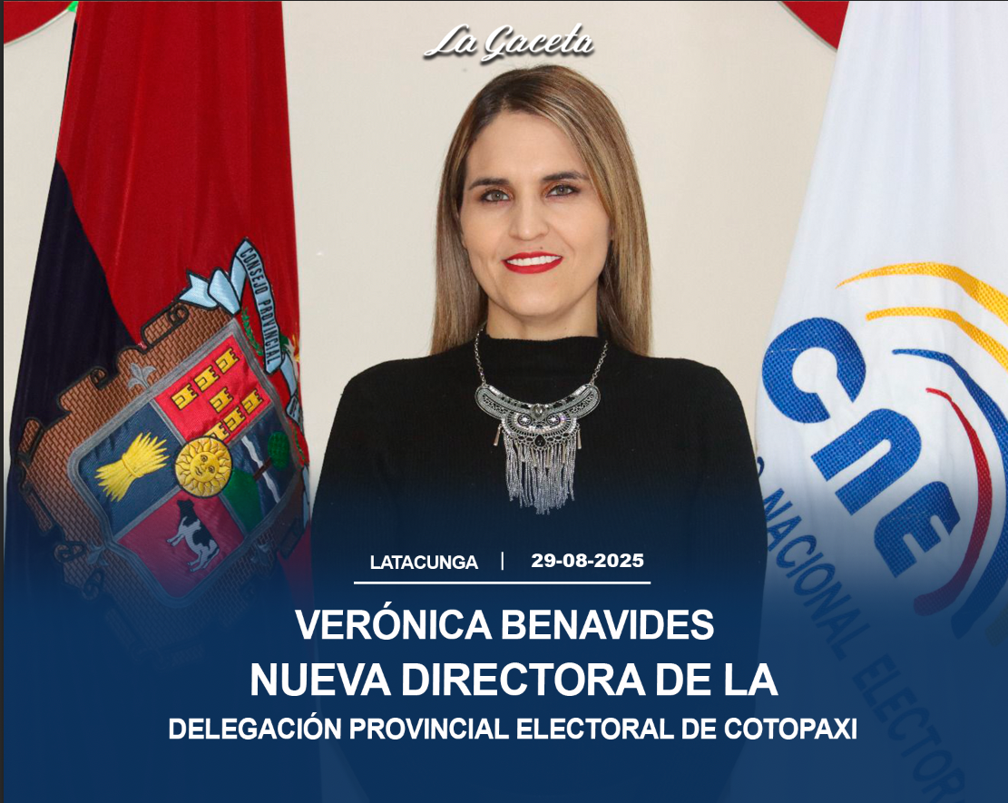 Nueva directora de la Delegación Provincial Electoral de Cotopaxi