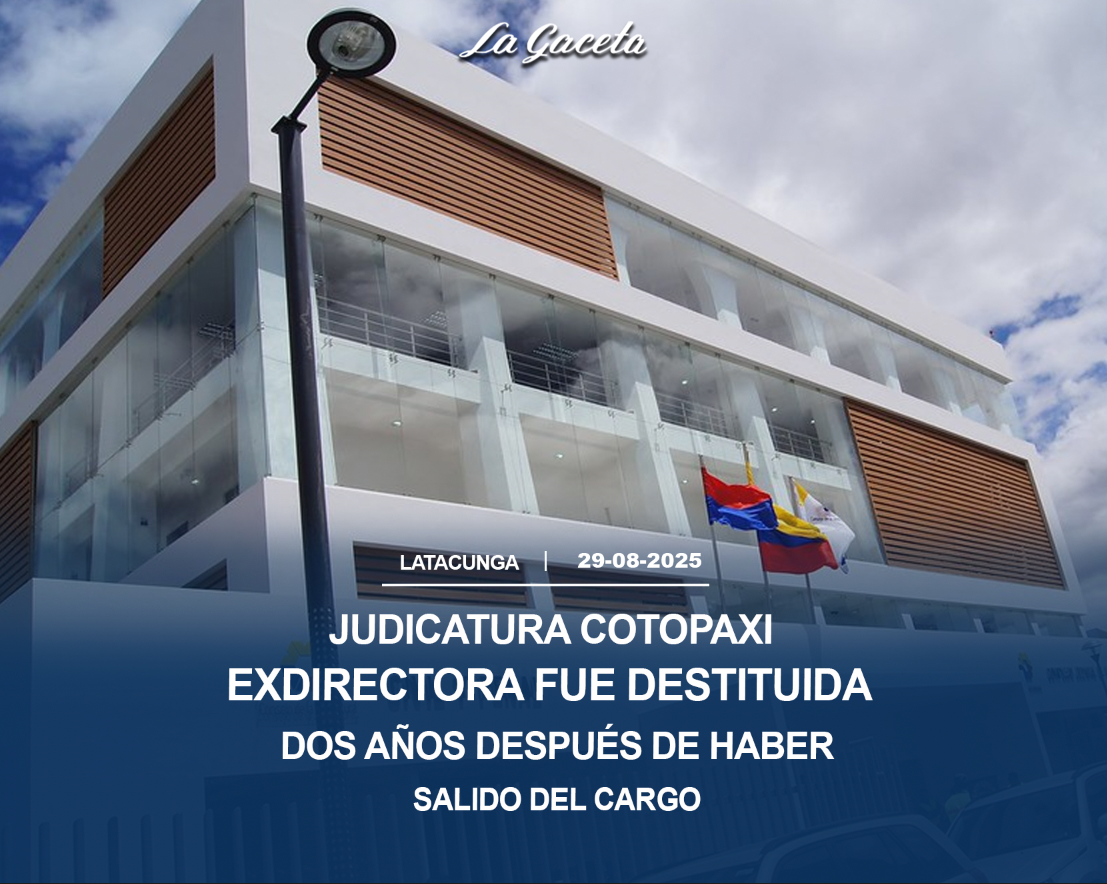 Exdirectora fue destituida dos años después de haber salido del cargo