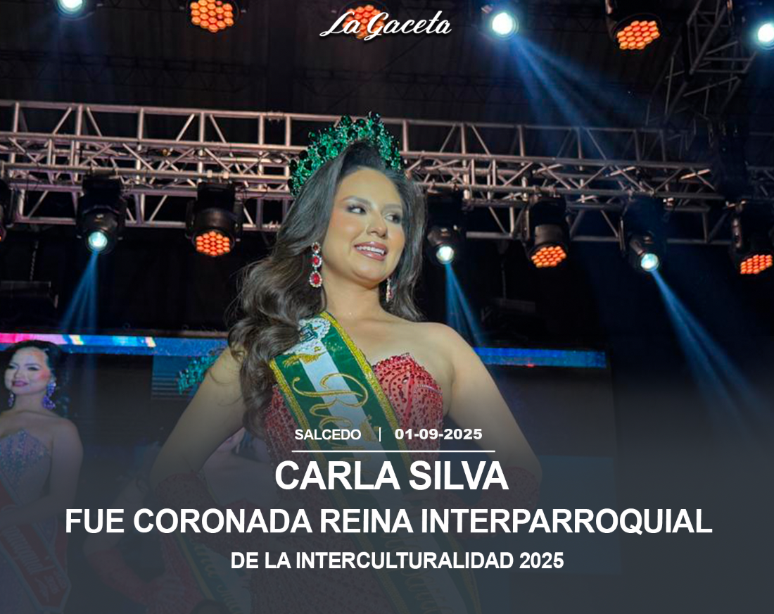 Carla Silva brilló y fue coronada Reina Interparroquial de la Interculturalidad 2025