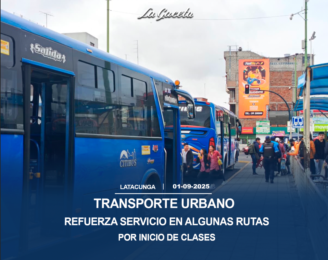 Transporte urbano refuerza servicio en algunas rutas por inicio de clases