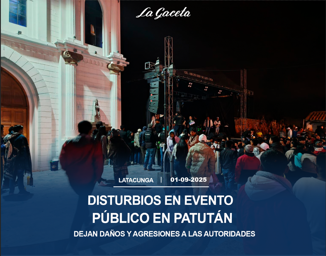 Disturbios en evento público en Patután 