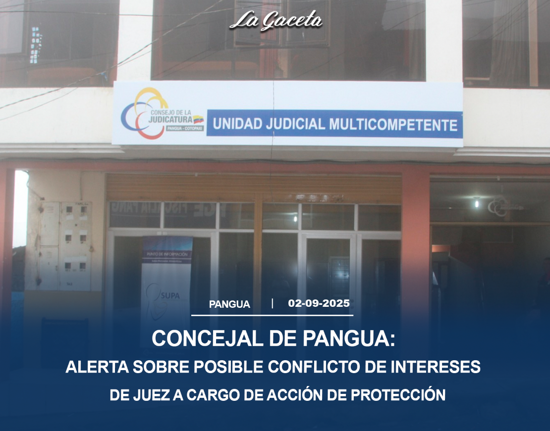 Alerta sobre posible conflicto de intereses de jueza a cargo de acción de protección