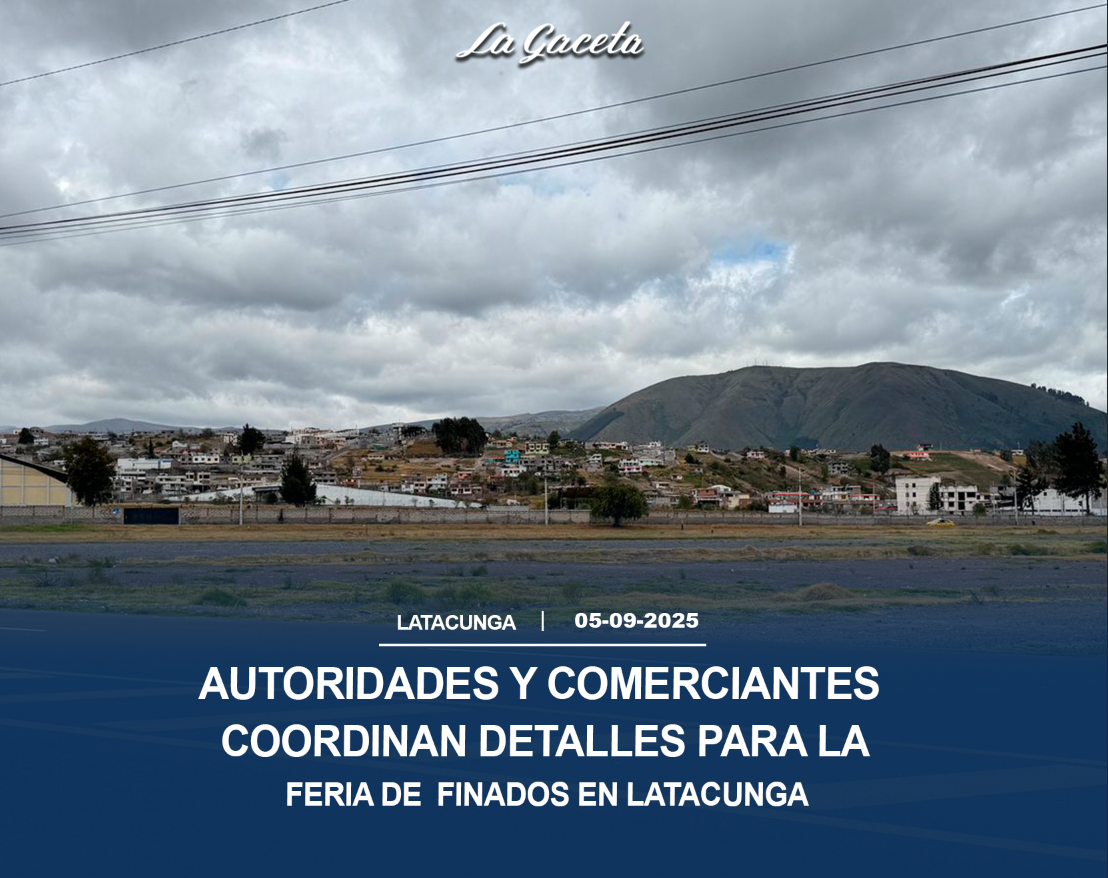 Autoridades y comerciantes coordinan detalles para la feria de Finados en Latacunga