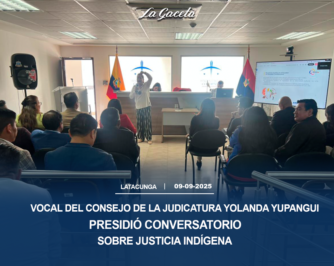 Vocal del Consejo de la Judicatura Yolanda Yupangui 