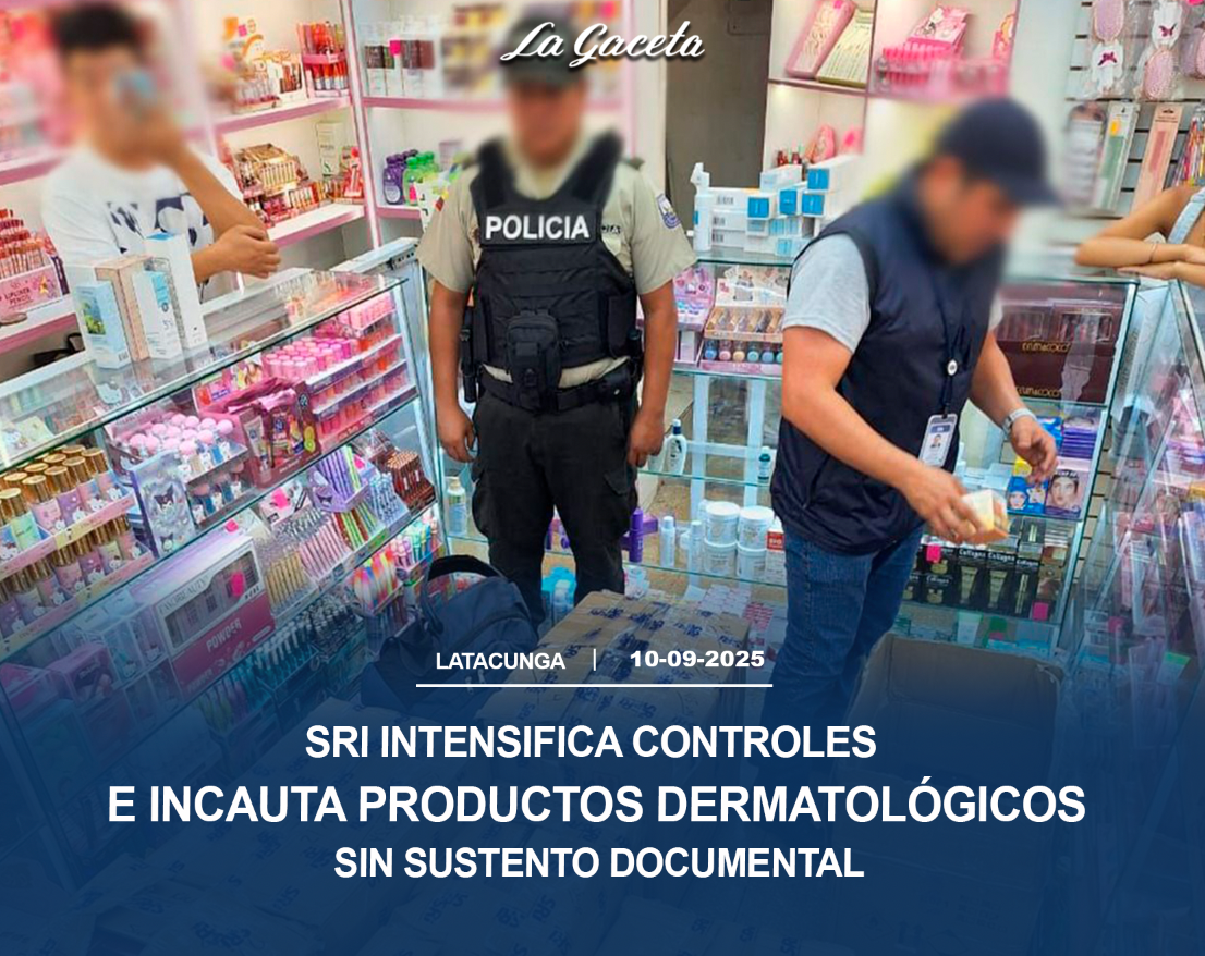 SRI intensifica controles e incauta productos dermatológicos sin sustento documental