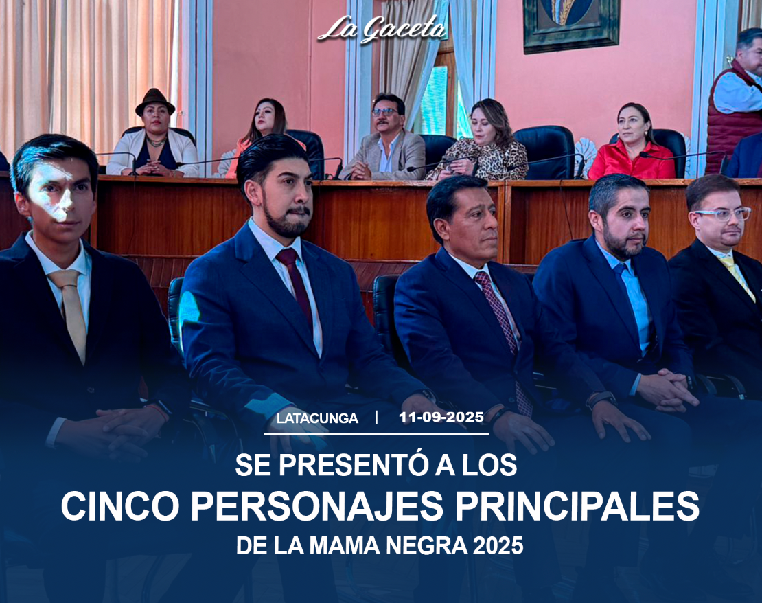 Se presentó a los cinco personajes principales de la Mama Negra 2025