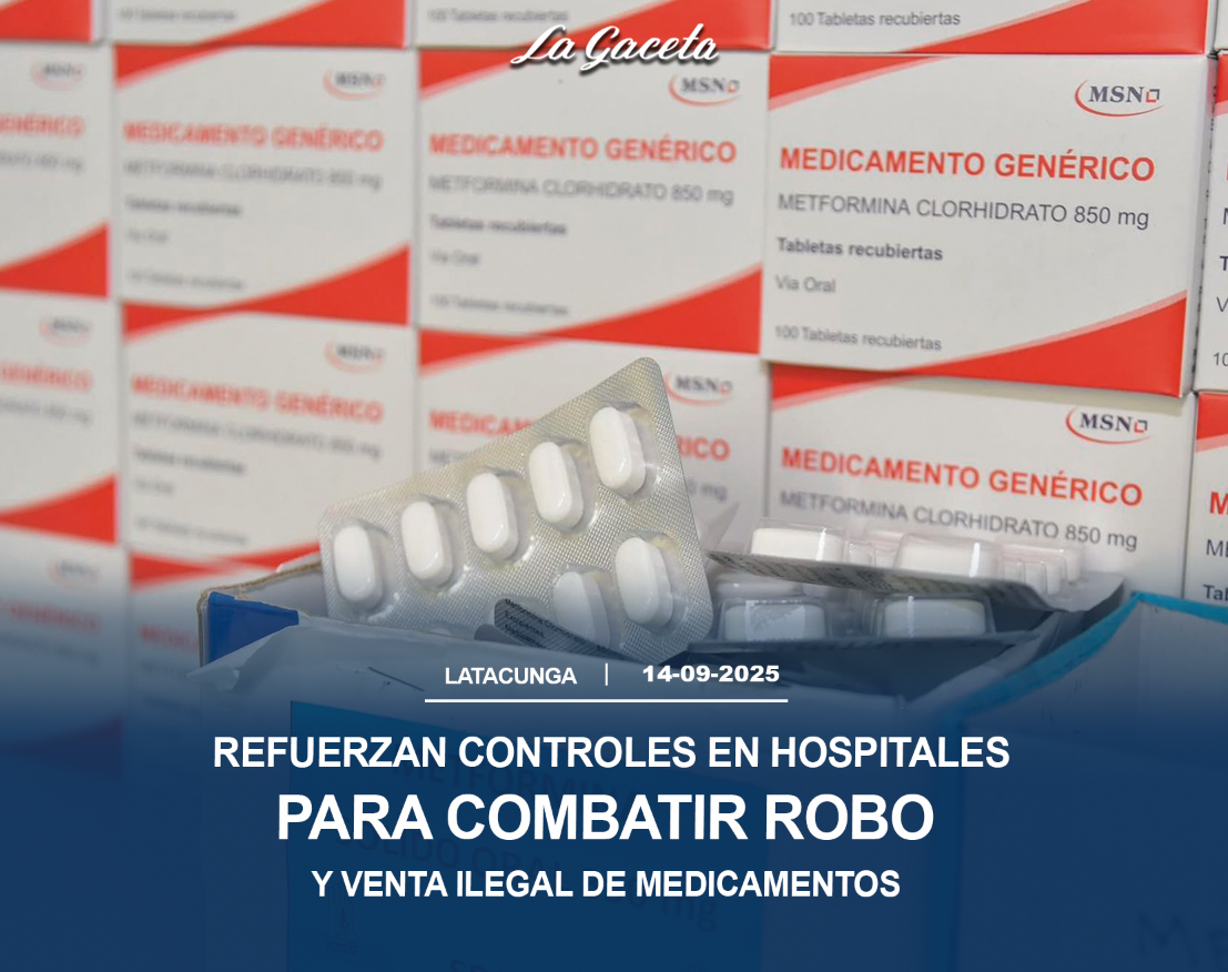 Refuerzan controles en hospitales para combatir robo y venta ilegal de medicamentos