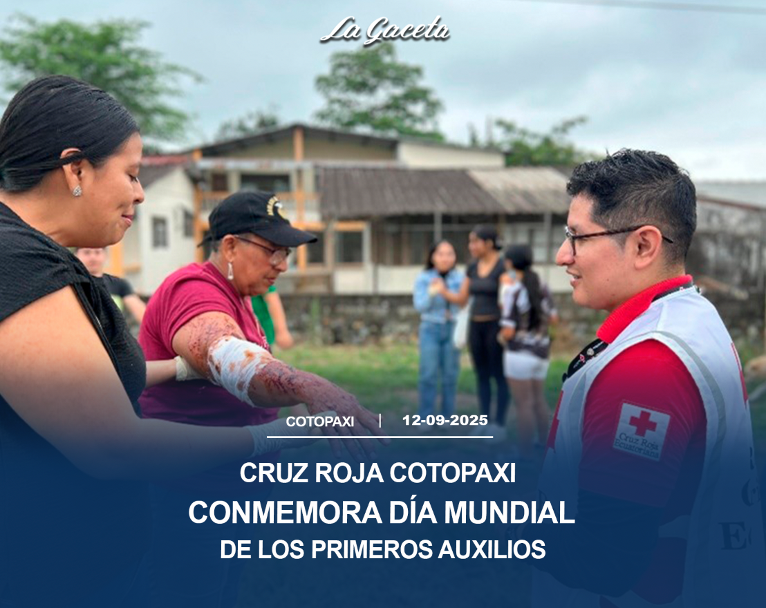 Cruz Roja Cotopaxi conmemora Día Mundial de los Primeros Auxilios