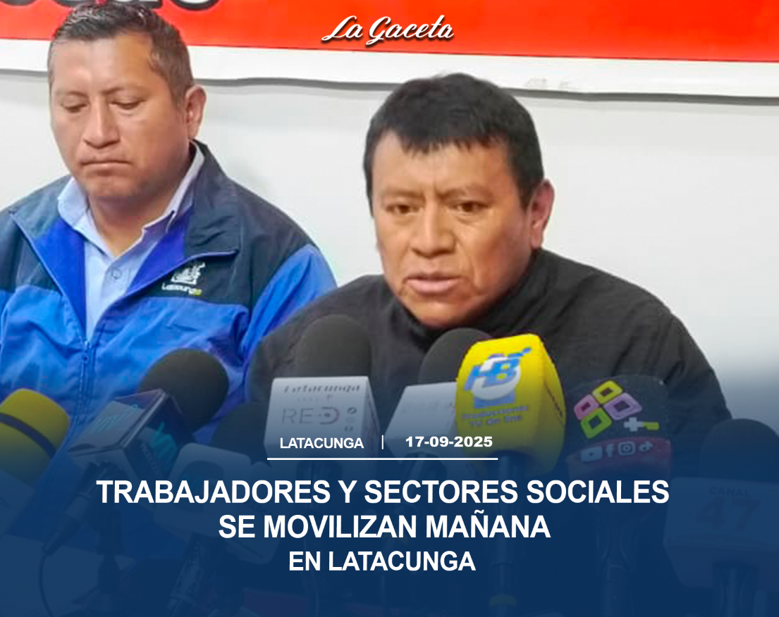 Trabajadores y sectores sociales se movilizan mañana en Latacunga
