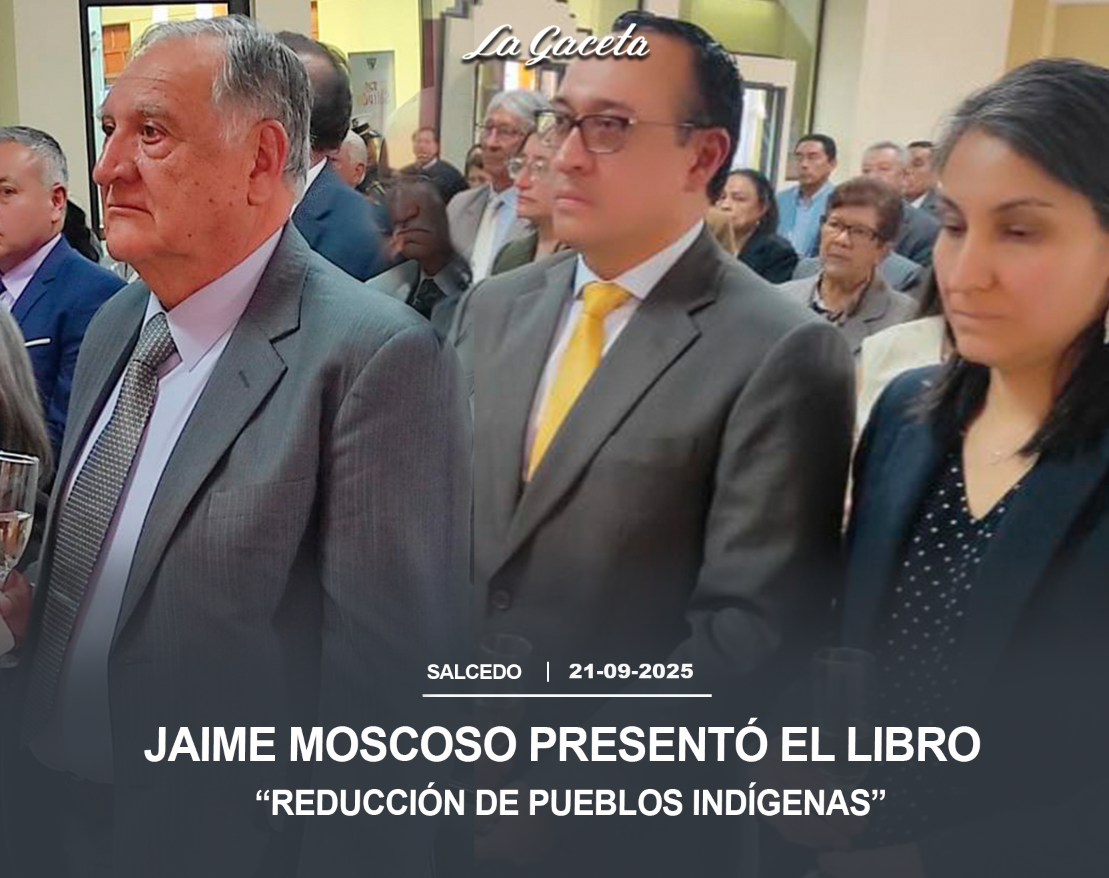 Jaime Moscoso presentó el libro “Reducción de pueblos indígenas”