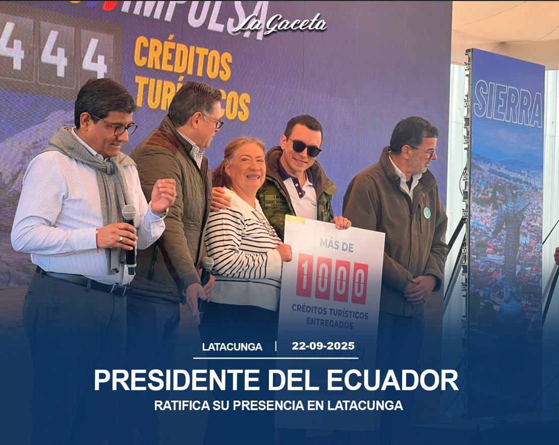 Presidente del Ecuador ratifica su presencia en Latacunga