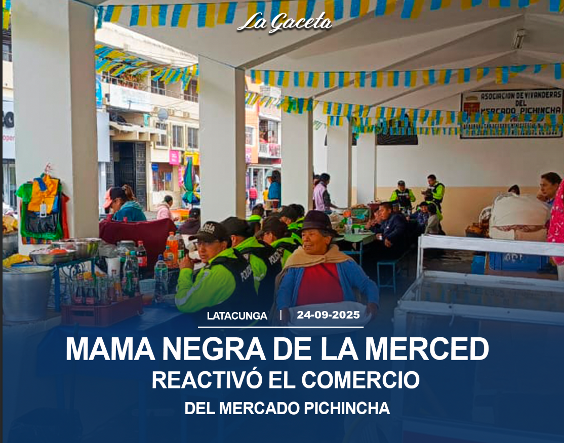 Mama Negra de La Merced reactivó el comercio del Mercado Pichincha