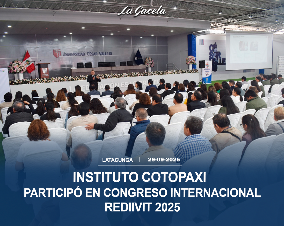 Instituto Cotopaxi participó en el congreso internacional REDIIVIT 2025