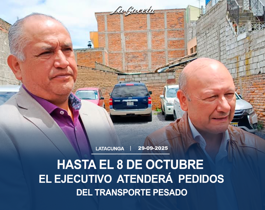 Hasta el 8 de octubre  el Ejecutivo  atenderá pedidos del transporte pesado 