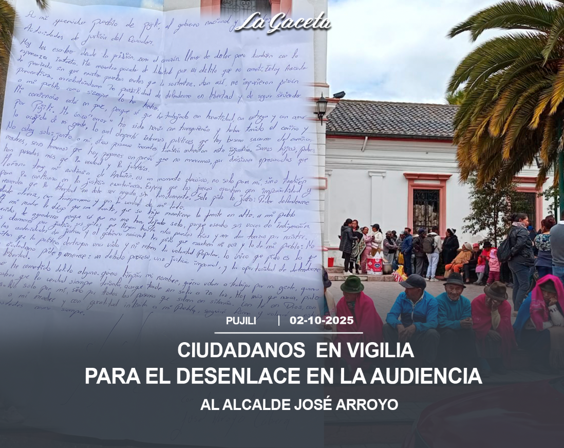 Ciudadanos  en vigilia para el desenlace en la audiencia al alcalde José Arroyo