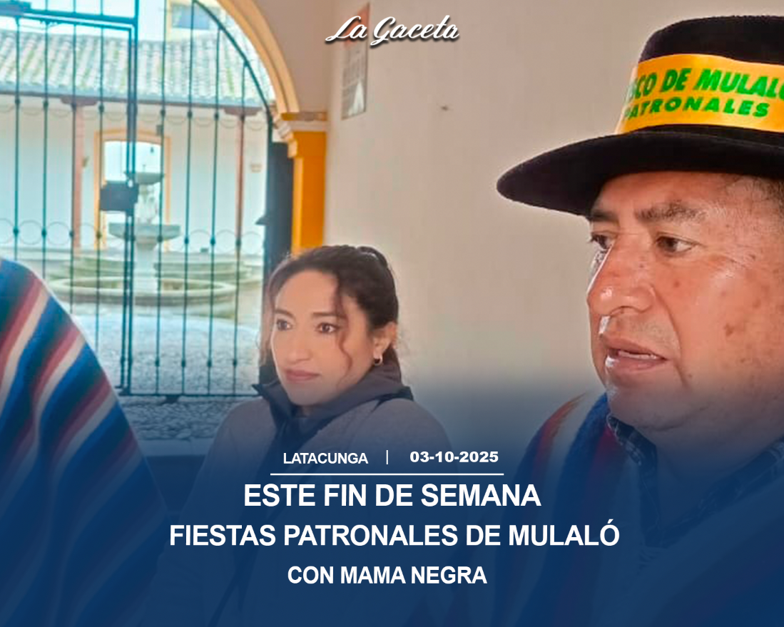 Fistas patronales de Mulaló con Mama Negra 