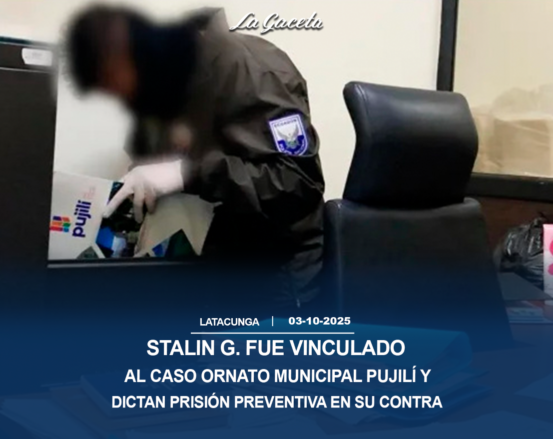 Stalin G., fue vinculado al caso ornato municipal de Pujilí y dictan prisión preventiva en su contra